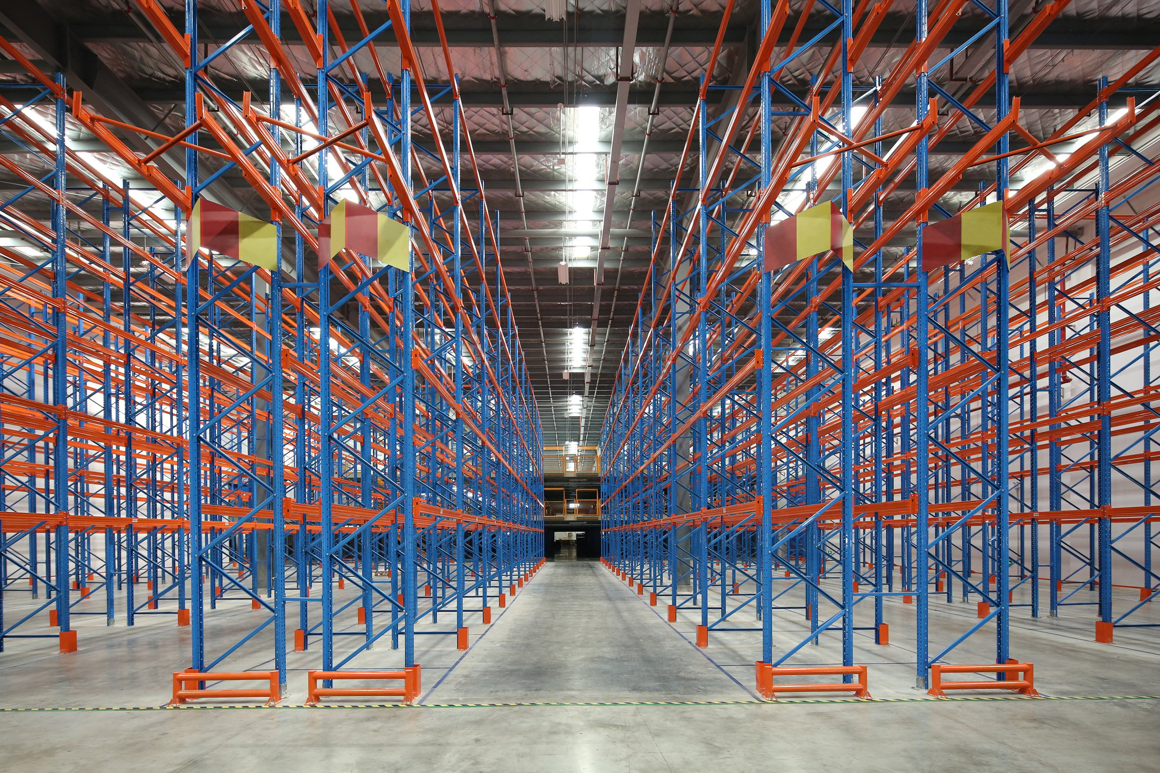 Warehouse aisle